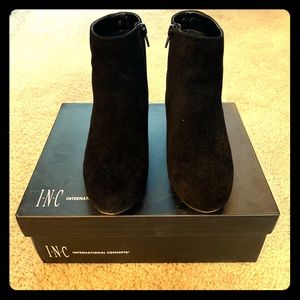 I.N.C. Floriann Block-Heel Ankle Booties